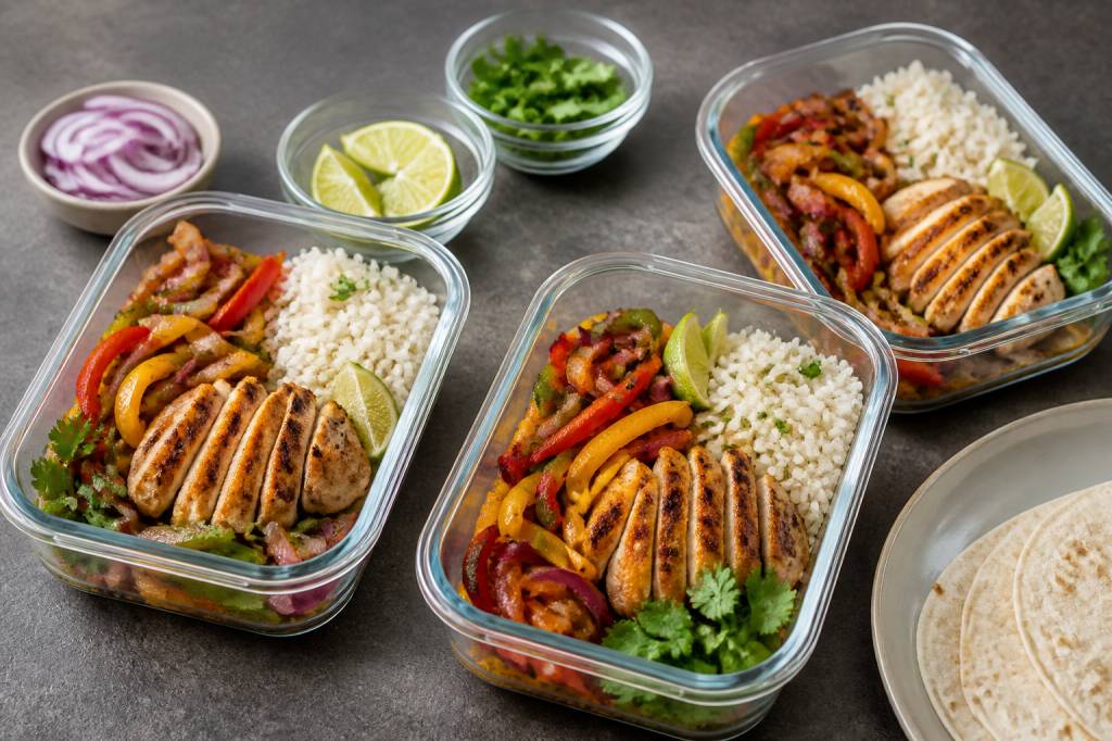Fajita meal prep: healthy recipes for a balanced week